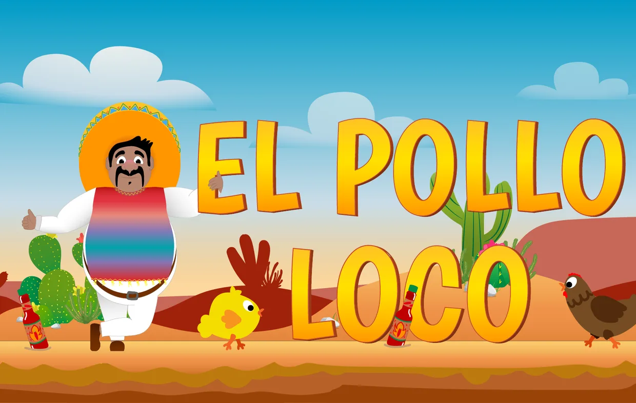 Start screen of the game El Pollo Loco